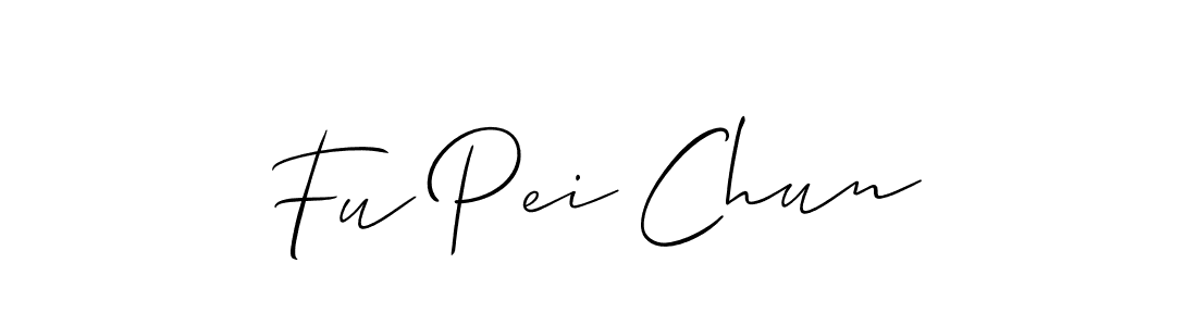 How to Draw Fu Pei Chun signature style? Allison_Script is a latest design signature styles for name Fu Pei Chun. Fu Pei Chun signature style 2 images and pictures png