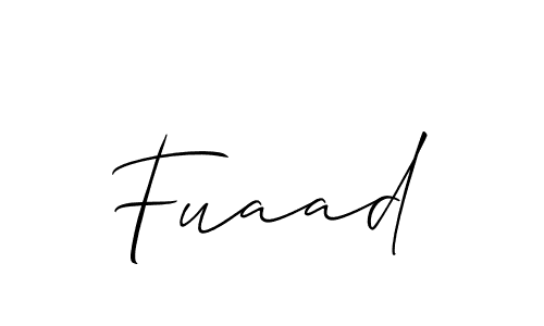 How to make Fuaad name signature. Use Allison_Script style for creating short signs online. This is the latest handwritten sign. Fuaad signature style 2 images and pictures png