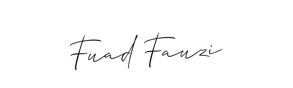 The best way (Allison_Script) to make a short signature is to pick only two or three words in your name. The name Fuad Fauzi include a total of six letters. For converting this name. Fuad Fauzi signature style 2 images and pictures png