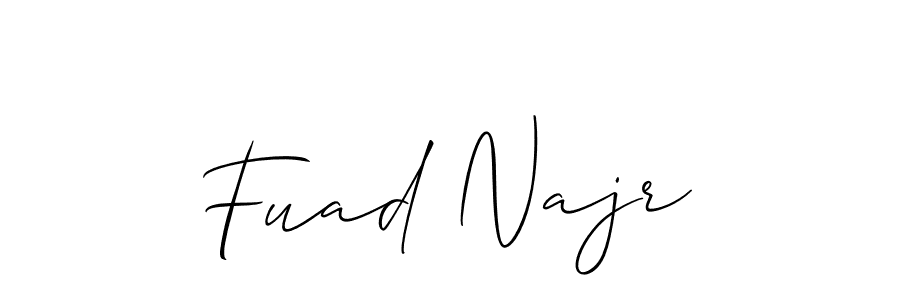 Also we have Fuad Najr name is the best signature style. Create professional handwritten signature collection using Allison_Script autograph style. Fuad Najr signature style 2 images and pictures png