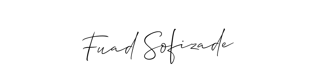 Create a beautiful signature design for name Fuad Sofizade. With this signature (Allison_Script) fonts, you can make a handwritten signature for free. Fuad Sofizade signature style 2 images and pictures png