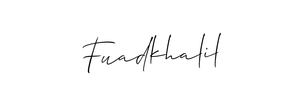 Fuadkhalil stylish signature style. Best Handwritten Sign (Allison_Script) for my name. Handwritten Signature Collection Ideas for my name Fuadkhalil. Fuadkhalil signature style 2 images and pictures png