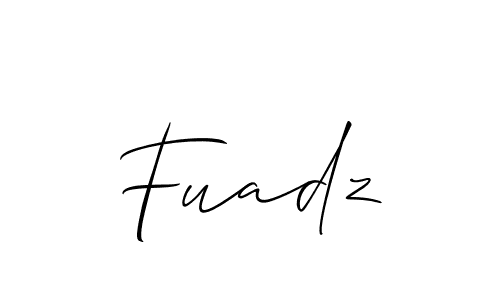Also You can easily find your signature by using the search form. We will create Fuadz name handwritten signature images for you free of cost using Allison_Script sign style. Fuadz signature style 2 images and pictures png