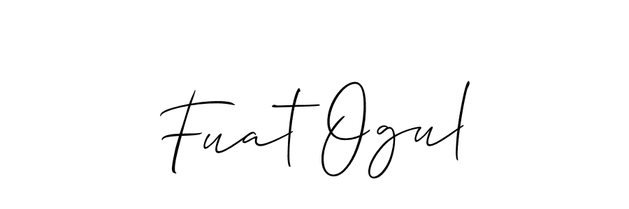 Also we have Fuat Ogul name is the best signature style. Create professional handwritten signature collection using Allison_Script autograph style. Fuat Ogul signature style 2 images and pictures png