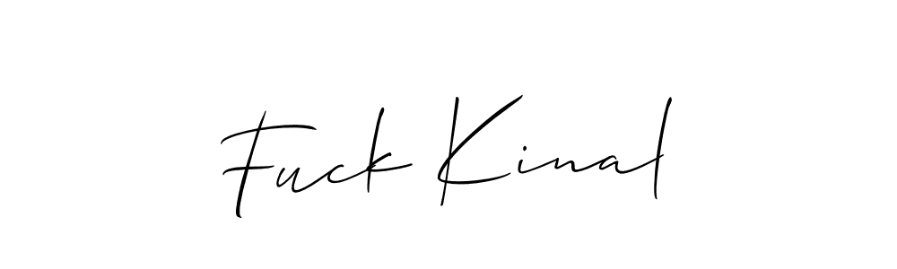 How to Draw Fuck Kinal signature style? Allison_Script is a latest design signature styles for name Fuck Kinal. Fuck Kinal signature style 2 images and pictures png