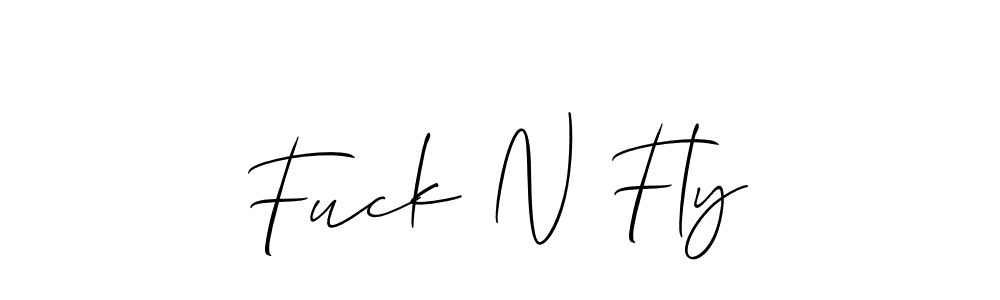 The best way (Allison_Script) to make a short signature is to pick only two or three words in your name. The name Fuck N Fly include a total of six letters. For converting this name. Fuck N Fly signature style 2 images and pictures png