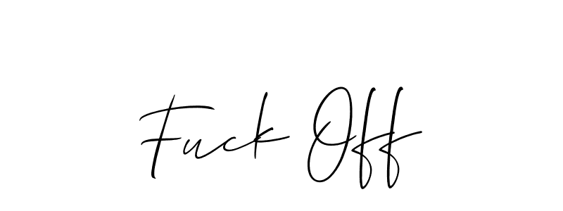 This is the best signature style for the Fuck Off name. Also you like these signature font (Allison_Script). Mix name signature. Fuck Off signature style 2 images and pictures png