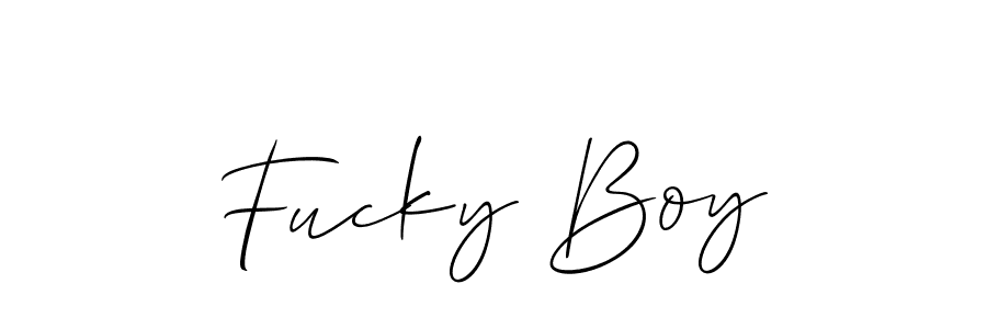Allison_Script is a professional signature style that is perfect for those who want to add a touch of class to their signature. It is also a great choice for those who want to make their signature more unique. Get Fucky Boy name to fancy signature for free. Fucky Boy signature style 2 images and pictures png