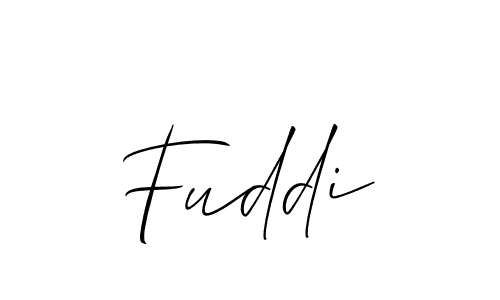 Create a beautiful signature design for name Fuddi. With this signature (Allison_Script) fonts, you can make a handwritten signature for free. Fuddi signature style 2 images and pictures png