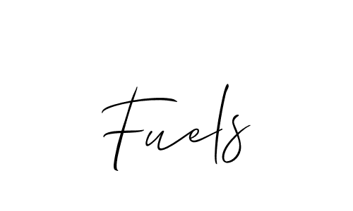 Make a beautiful signature design for name Fuels. With this signature (Allison_Script) style, you can create a handwritten signature for free. Fuels signature style 2 images and pictures png