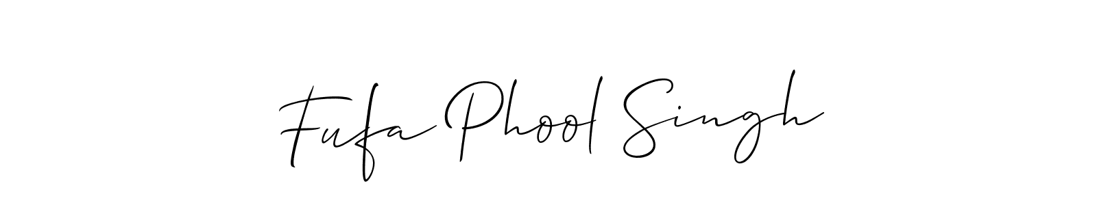 Fufa Phool Singh stylish signature style. Best Handwritten Sign (Allison_Script) for my name. Handwritten Signature Collection Ideas for my name Fufa Phool Singh. Fufa Phool Singh signature style 2 images and pictures png