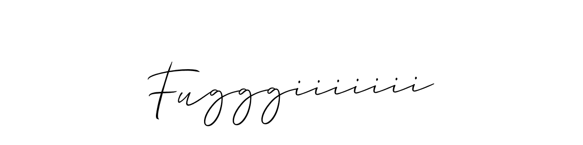 Make a beautiful signature design for name Fugggiiiiiii. With this signature (Allison_Script) style, you can create a handwritten signature for free. Fugggiiiiiii signature style 2 images and pictures png