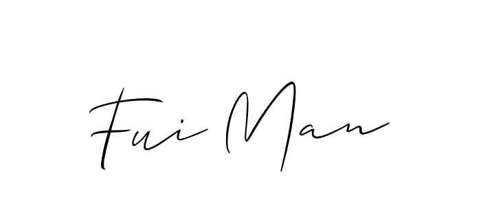 Allison_Script is a professional signature style that is perfect for those who want to add a touch of class to their signature. It is also a great choice for those who want to make their signature more unique. Get Fui Man name to fancy signature for free. Fui Man signature style 2 images and pictures png