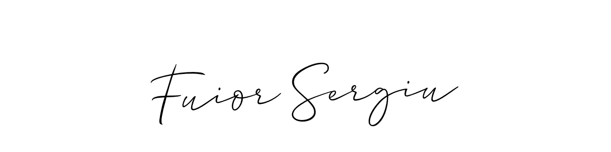 Design your own signature with our free online signature maker. With this signature software, you can create a handwritten (Allison_Script) signature for name Fuior Sergiu. Fuior Sergiu signature style 2 images and pictures png