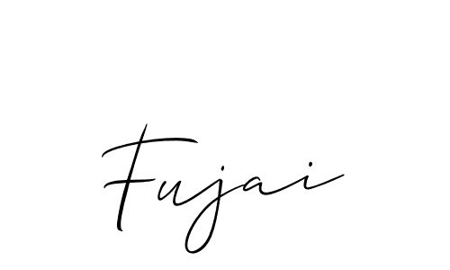 Use a signature maker to create a handwritten signature online. With this signature software, you can design (Allison_Script) your own signature for name Fujai. Fujai signature style 2 images and pictures png