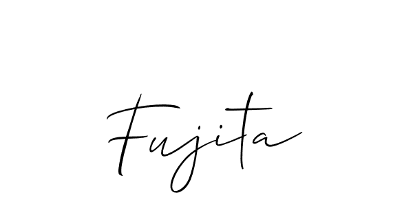 Use a signature maker to create a handwritten signature online. With this signature software, you can design (Allison_Script) your own signature for name Fujita. Fujita signature style 2 images and pictures png