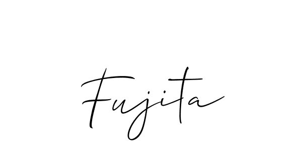 Use a signature maker to create a handwritten signature online. With this signature software, you can design (Allison_Script) your own signature for name Fujita. Fujita signature style 2 images and pictures png