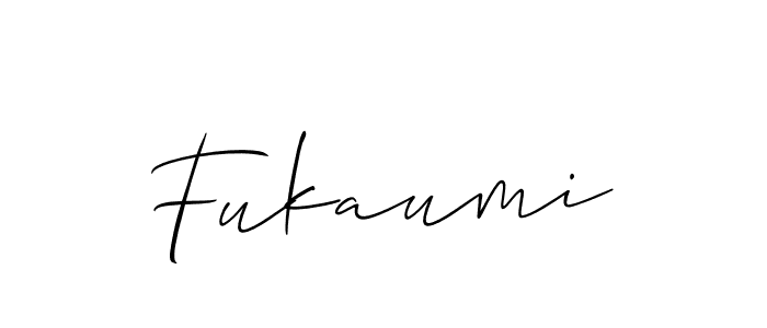 You should practise on your own different ways (Allison_Script) to write your name (Fukaumi) in signature. don't let someone else do it for you. Fukaumi signature style 2 images and pictures png