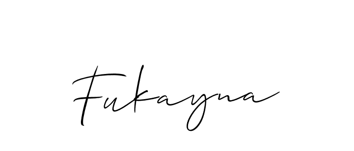 Allison_Script is a professional signature style that is perfect for those who want to add a touch of class to their signature. It is also a great choice for those who want to make their signature more unique. Get Fukayna name to fancy signature for free. Fukayna signature style 2 images and pictures png
