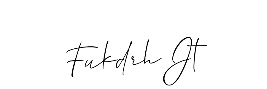How to make Fukdrh Jt signature? Allison_Script is a professional autograph style. Create handwritten signature for Fukdrh Jt name. Fukdrh Jt signature style 2 images and pictures png