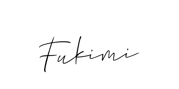 Design your own signature with our free online signature maker. With this signature software, you can create a handwritten (Allison_Script) signature for name Fukimi. Fukimi signature style 2 images and pictures png