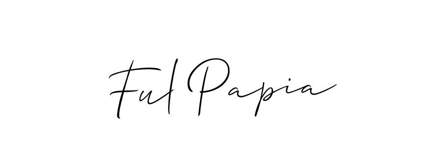 How to Draw Ful Papia signature style? Allison_Script is a latest design signature styles for name Ful Papia. Ful Papia signature style 2 images and pictures png