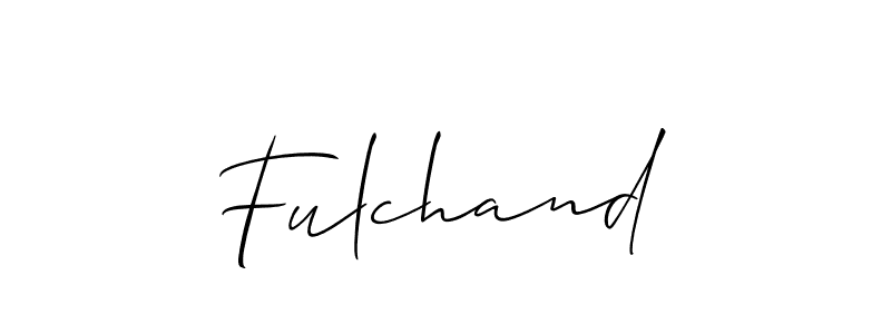 Allison_Script is a professional signature style that is perfect for those who want to add a touch of class to their signature. It is also a great choice for those who want to make their signature more unique. Get Fulchand name to fancy signature for free. Fulchand signature style 2 images and pictures png