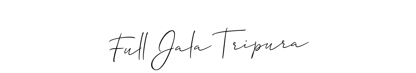 How to make Full Jala Tripura name signature. Use Allison_Script style for creating short signs online. This is the latest handwritten sign. Full Jala Tripura signature style 2 images and pictures png