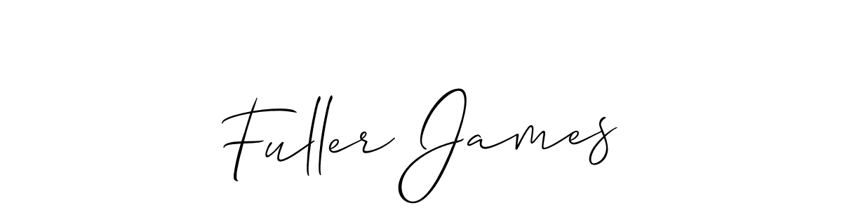 Design your own signature with our free online signature maker. With this signature software, you can create a handwritten (Allison_Script) signature for name Fuller James. Fuller James signature style 2 images and pictures png