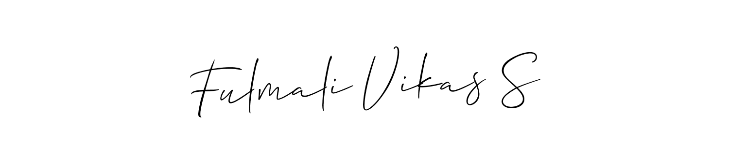 Best and Professional Signature Style for Fulmali Vikas S. Allison_Script Best Signature Style Collection. Fulmali Vikas S signature style 2 images and pictures png