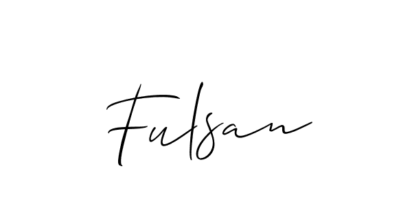 Best and Professional Signature Style for Fulsan. Allison_Script Best Signature Style Collection. Fulsan signature style 2 images and pictures png