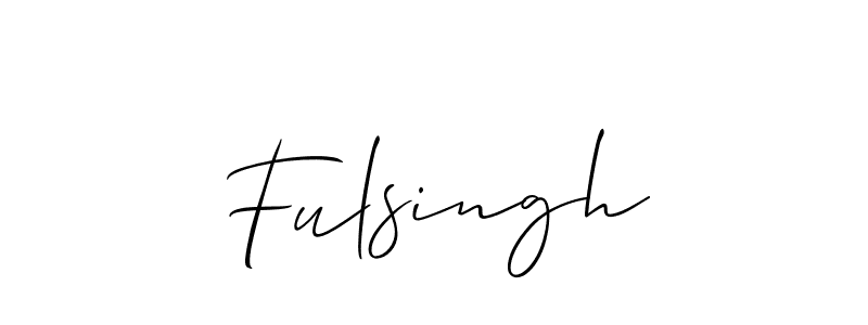 How to make Fulsingh name signature. Use Allison_Script style for creating short signs online. This is the latest handwritten sign. Fulsingh signature style 2 images and pictures png
