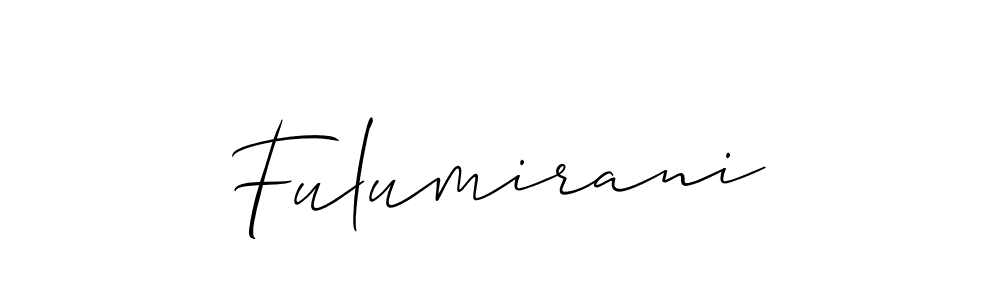 It looks lik you need a new signature style for name Fulumirani. Design unique handwritten (Allison_Script) signature with our free signature maker in just a few clicks. Fulumirani signature style 2 images and pictures png