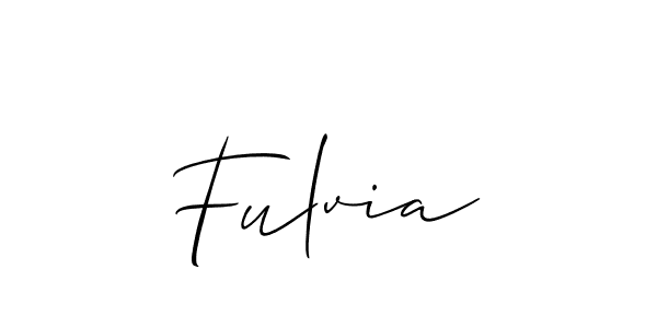 Make a beautiful signature design for name Fulvia. Use this online signature maker to create a handwritten signature for free. Fulvia signature style 2 images and pictures png