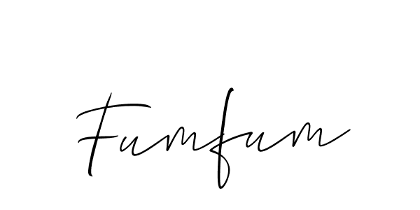 Also we have Fumfum name is the best signature style. Create professional handwritten signature collection using Allison_Script autograph style. Fumfum signature style 2 images and pictures png