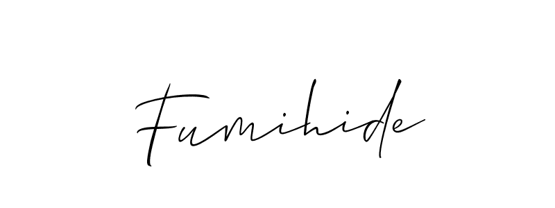 Make a beautiful signature design for name Fumihide. Use this online signature maker to create a handwritten signature for free. Fumihide signature style 2 images and pictures png