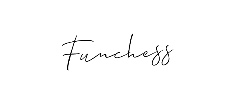 Once you've used our free online signature maker to create your best signature Allison_Script style, it's time to enjoy all of the benefits that Funchess name signing documents. Funchess signature style 2 images and pictures png
