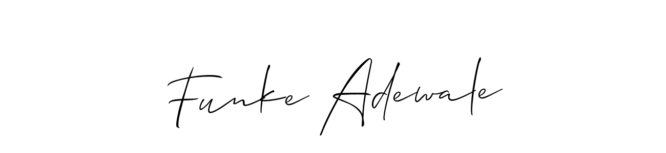 Best and Professional Signature Style for Funke Adewale. Allison_Script Best Signature Style Collection. Funke Adewale signature style 2 images and pictures png