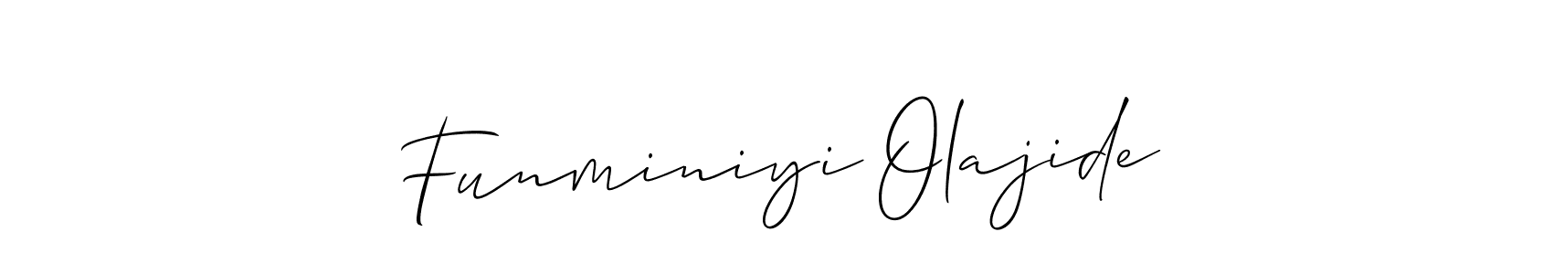 Make a beautiful signature design for name Funminiyi Olajide. Use this online signature maker to create a handwritten signature for free. Funminiyi Olajide signature style 2 images and pictures png