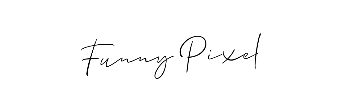 Similarly Allison_Script is the best handwritten signature design. Signature creator online .You can use it as an online autograph creator for name Funny Pixel. Funny Pixel signature style 2 images and pictures png