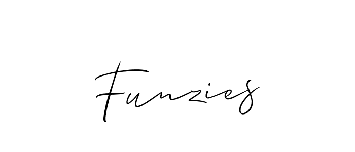 Best and Professional Signature Style for Funzies. Allison_Script Best Signature Style Collection. Funzies signature style 2 images and pictures png