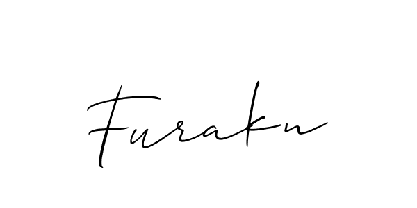 Design your own signature with our free online signature maker. With this signature software, you can create a handwritten (Allison_Script) signature for name Furakn. Furakn signature style 2 images and pictures png