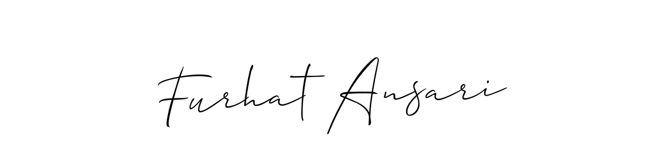Also we have Furhat Ansari name is the best signature style. Create professional handwritten signature collection using Allison_Script autograph style. Furhat Ansari signature style 2 images and pictures png
