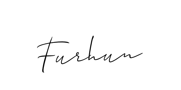 You should practise on your own different ways (Allison_Script) to write your name (Furhun) in signature. don't let someone else do it for you. Furhun signature style 2 images and pictures png