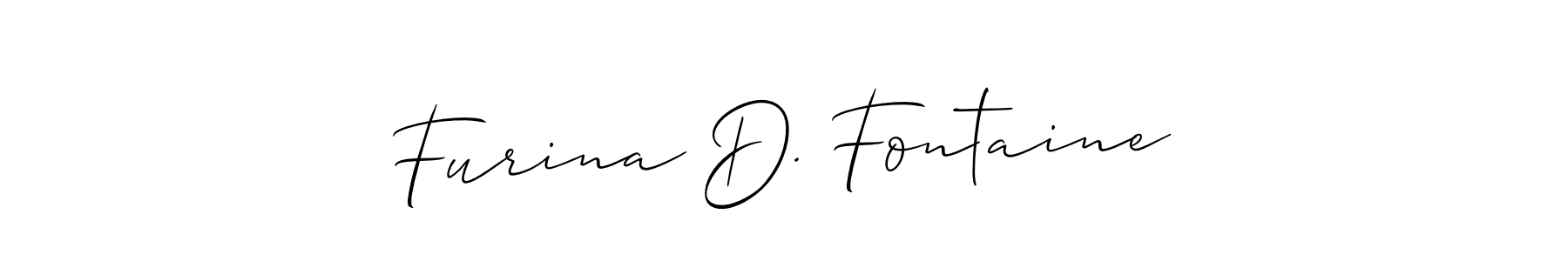 How to Draw Furina D. Fontaine signature style? Allison_Script is a latest design signature styles for name Furina D. Fontaine. Furina D. Fontaine signature style 2 images and pictures png