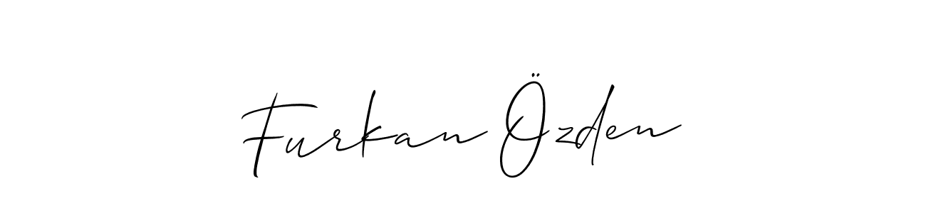 Best and Professional Signature Style for Furkan Özden. Allison_Script Best Signature Style Collection. Furkan Özden signature style 2 images and pictures png