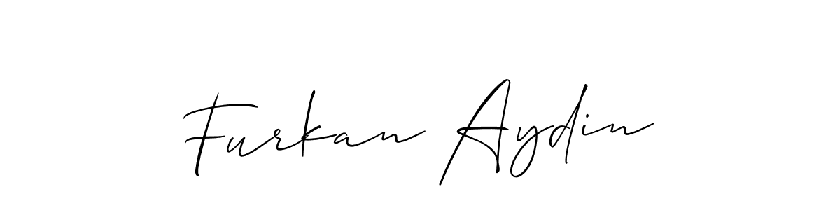 It looks lik you need a new signature style for name Furkan Aydin. Design unique handwritten (Allison_Script) signature with our free signature maker in just a few clicks. Furkan Aydin signature style 2 images and pictures png