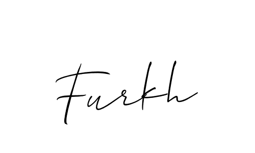 Design your own signature with our free online signature maker. With this signature software, you can create a handwritten (Allison_Script) signature for name Furkh. Furkh signature style 2 images and pictures png