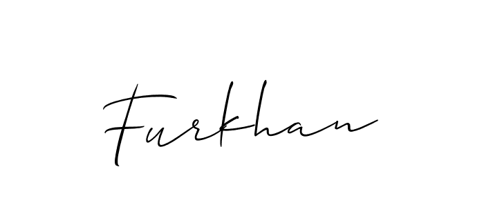 Create a beautiful signature design for name Furkhan. With this signature (Allison_Script) fonts, you can make a handwritten signature for free. Furkhan signature style 2 images and pictures png