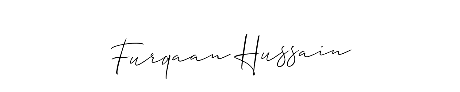 Design your own signature with our free online signature maker. With this signature software, you can create a handwritten (Allison_Script) signature for name Furqaan Hussain. Furqaan Hussain signature style 2 images and pictures png